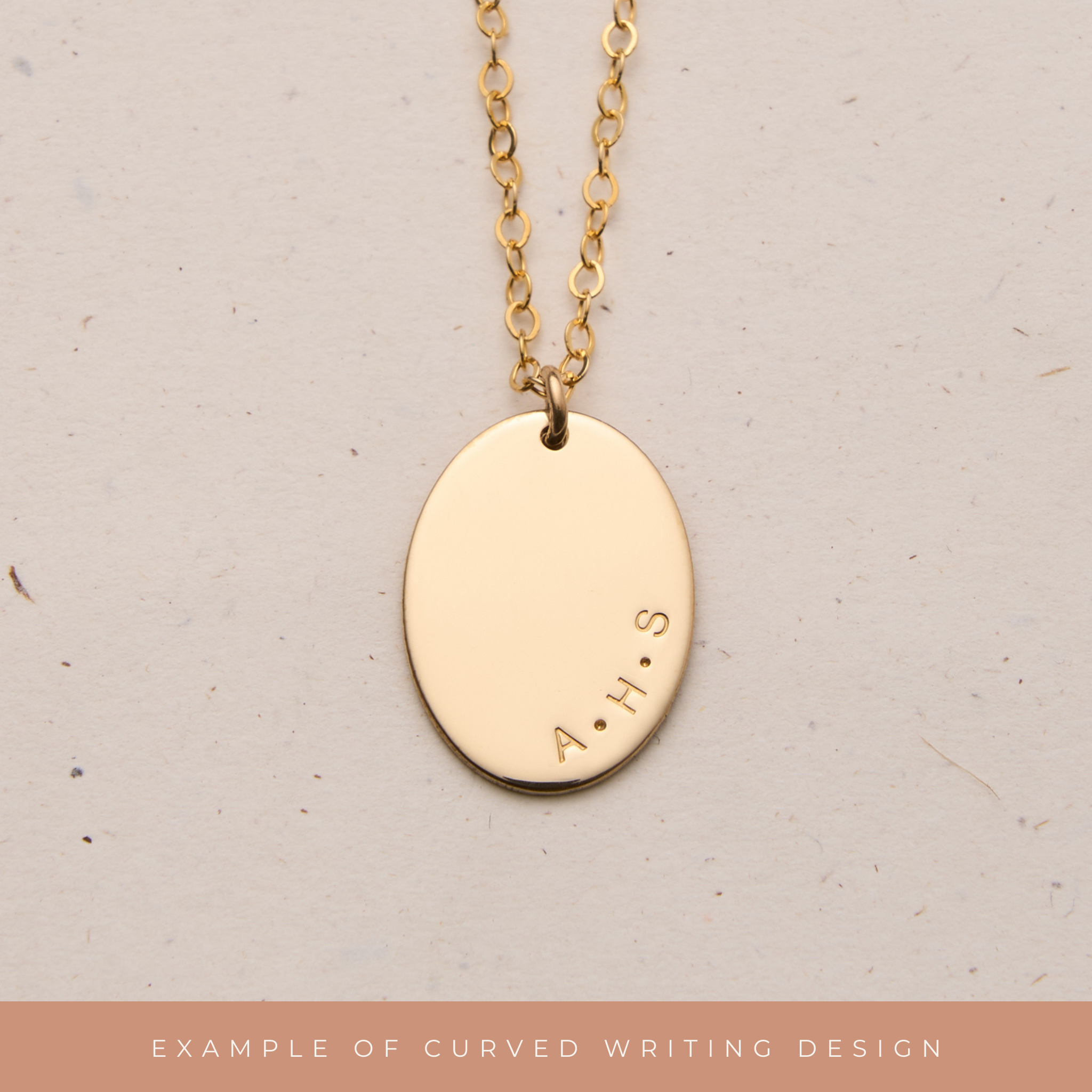 Personalised jewellery - KBN Jewellery - handmade jewellery – Personalised Jewellery gifts – Dainty jewellery – add on pendant – additional pendant – mix and match pendants – additional oval pendant – additional large oval pendant – new pendant – pendant that I can add to my necklace – plain pendant