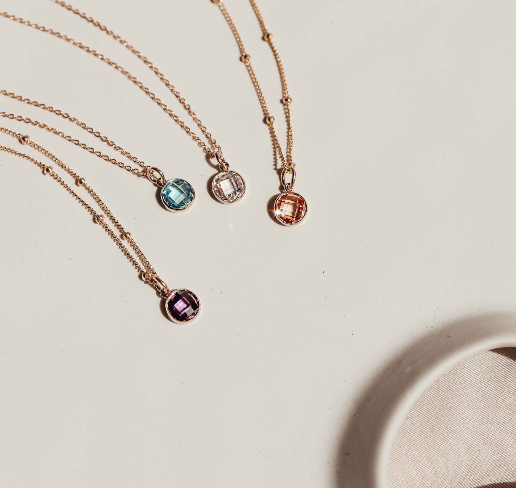 Personalised jewellery – handmade jewellery – KBN jewellery – Australian made jewellery – crystal pendant – birthstone drop necklace – birthstone pendant for necklace – crystal birthstone drop – birthstone jewellery – purple stone pendant – dark purple birthstone for necklace – February birthstone pendant – February birthstone drop