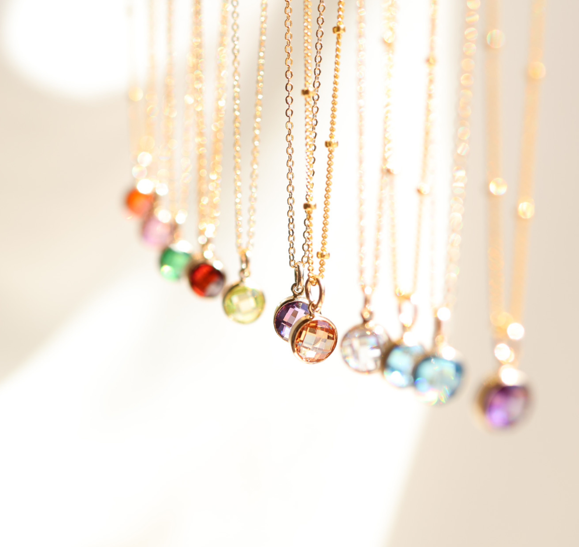 Personalised jewellery – handmade jewellery – KBN jewellery – Australian made jewellery – crystal pendant – birthstone drop necklace – birthstone pendant for necklace – crystal birthstone drop – birthstone jewellery –green stone pendant – dark purple birthstone for necklace – June birthstone pendant – June birthstone drop
