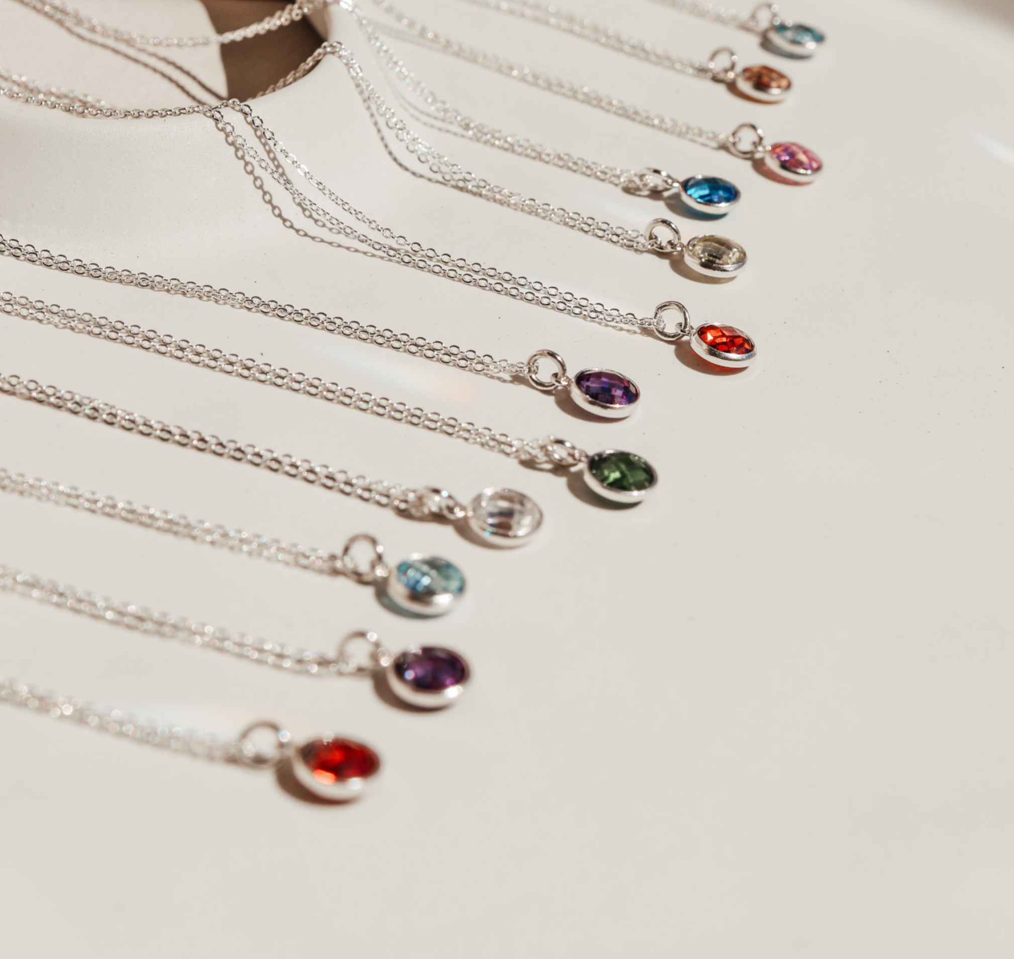 Personalised jewellery – handmade jewellery – KBN jewellery – Australian made jewellery – crystal pendant – birthstone drop necklace – birthstone pendant for necklace – crystal birthstone drop – birthstone jewellery – diamond stone pendant – clear birthstone for necklace – April birthstone pendant – April birthstone drop