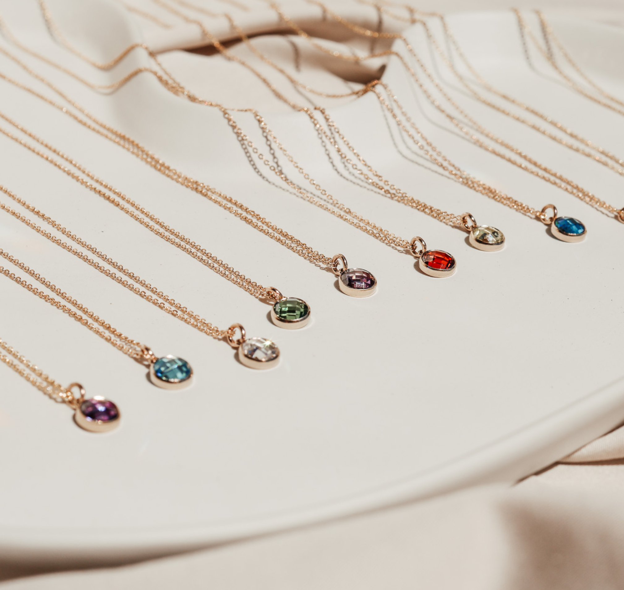 Personalised jewellery – handmade jewellery – KBN jewellery – Australian made jewellery – crystal pendant – birthstone drop necklace – birthstone pendant for necklace – crystal birthstone drop – birthstone jewellery –green stone pendant – dark purple birthstone for necklace – June birthstone pendant – June birthstone drop