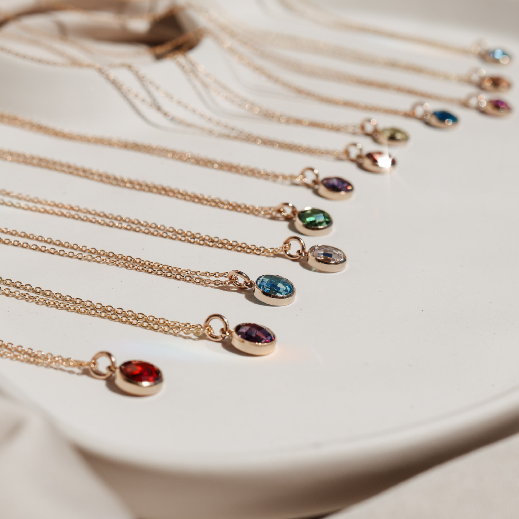 Personalised jewellery – handmade jewellery – KBN jewellery – Australian made jewellery – crystal pendant – birthstone drop necklace – birthstone pendant for necklace – crystal birthstone drop – birthstone jewellery – diamond stone pendant – clear birthstone for necklace – April birthstone pendant – April birthstone drop