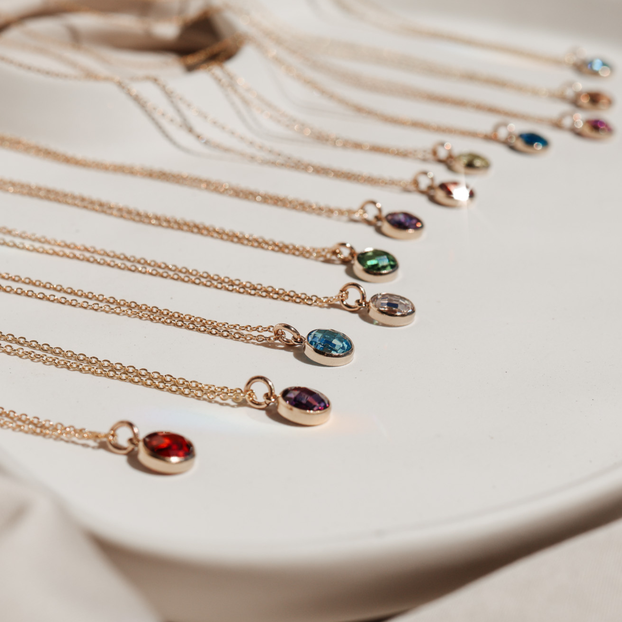 Personalised jewellery – handmade jewellery – KBN jewellery – Australian made jewellery – crystal pendant – birthstone drop necklace – birthstone pendant for necklace – crystal birthstone drop – birthstone jewellery – diamond stone pendant – clear birthstone for necklace – April birthstone pendant – April birthstone drop