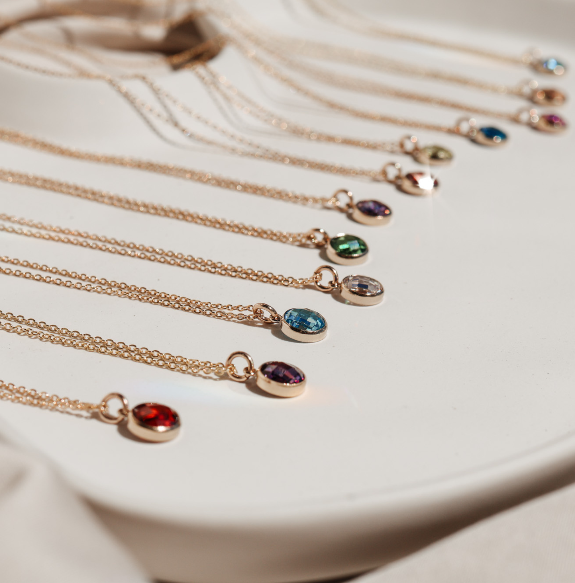 Personalised jewellery – handmade jewellery – KBN jewellery – Australian made jewellery – crystal pendant – birthstone drop necklace – birthstone pendant for necklace – crystal birthstone drop  – birthstone jewellery –green  stone pendant – dark purple  birthstone for necklace – June  birthstone pendant – June  birthstone drop