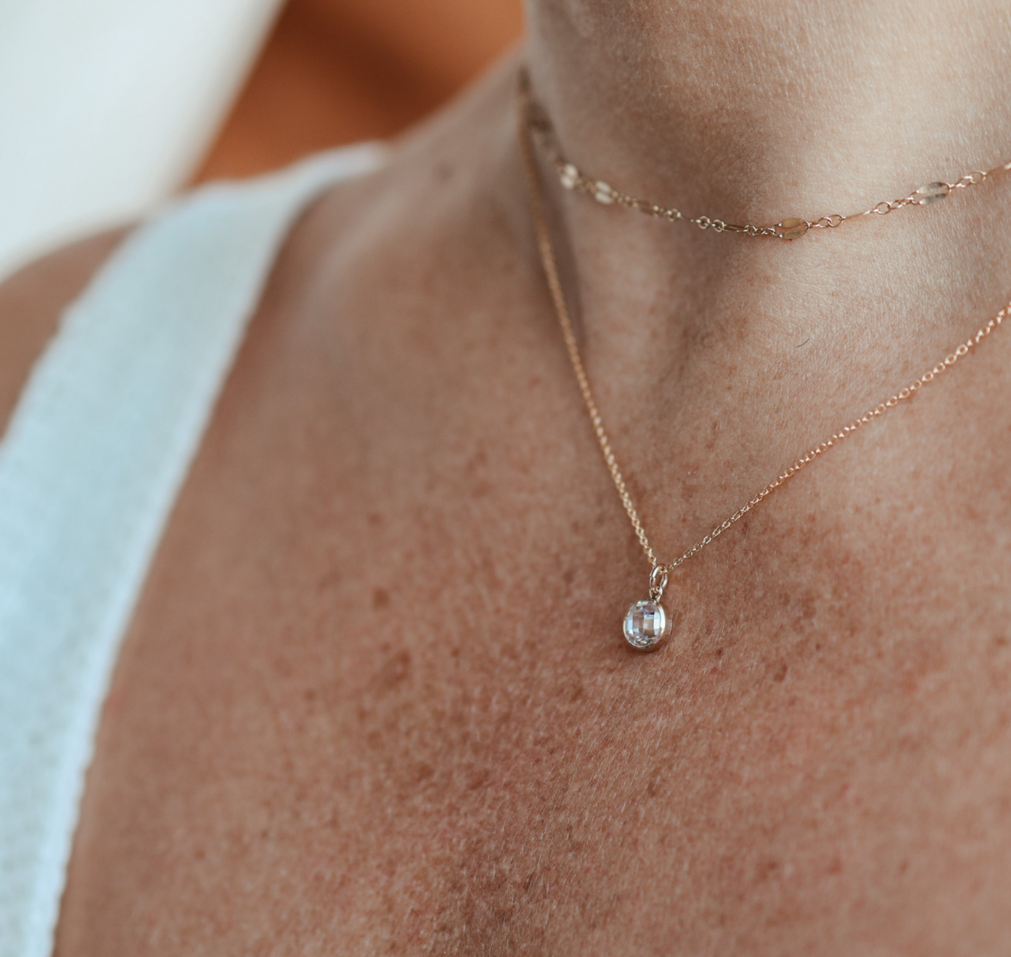 Personalised jewellery – handmade jewellery – KBN jewellery – Australian made jewellery – crystal pendant – birthstone drop necklace – birthstone pendant for necklace – crystal birthstone drop – birthstone jewellery – diamond stone pendant – clear birthstone for necklace – April birthstone pendant – April birthstone drop