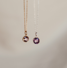 Personalised jewellery – handmade jewellery – KBN jewellery – Australian made jewellery – crystal pendant – birthstone drop necklace – birthstone pendant for necklace – crystal birthstone drop  – birthstone jewellery –green  stone pendant – dark purple  birthstone for necklace – June  birthstone pendant – June  birthstone drop