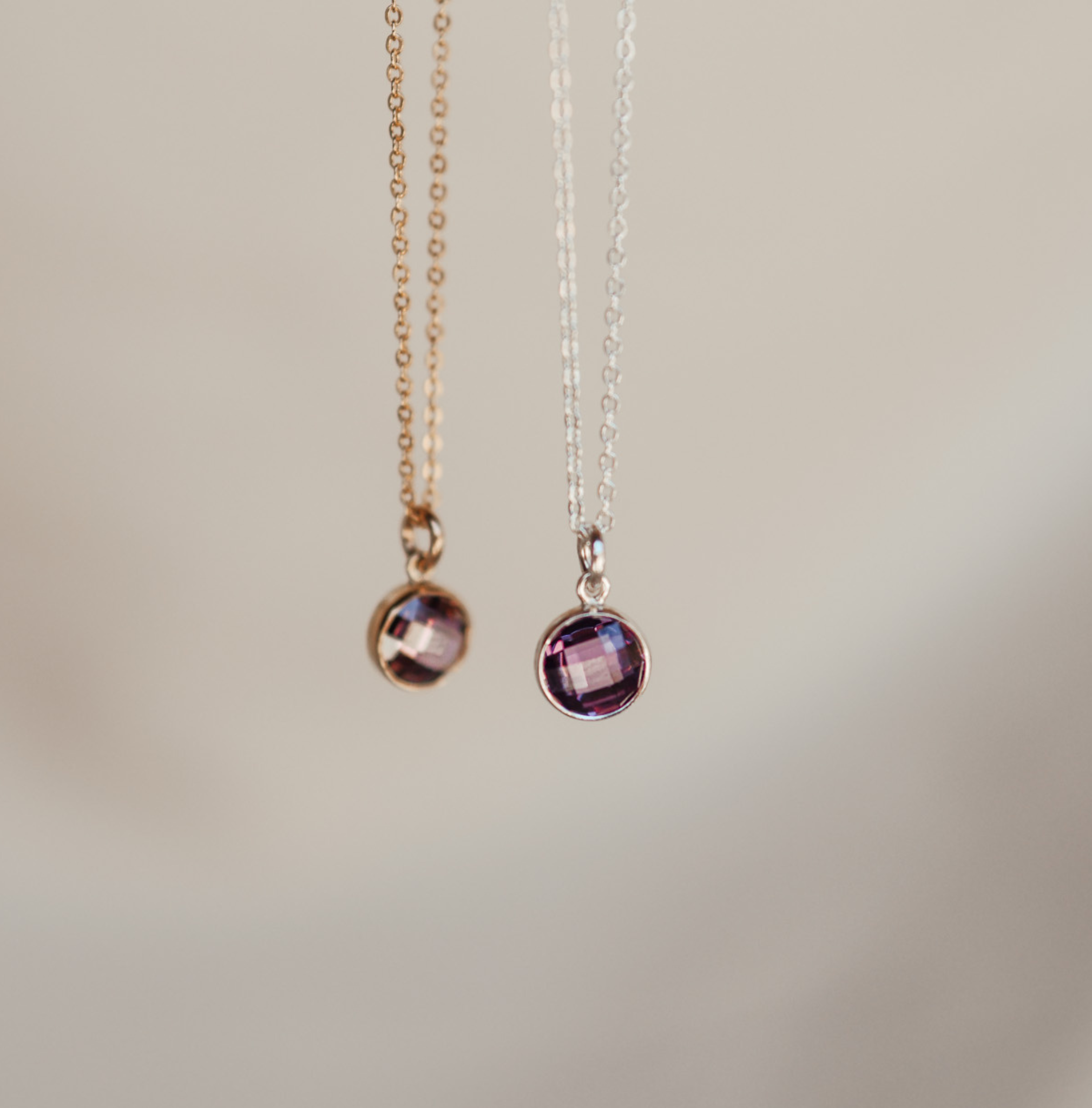 Personalised jewellery – handmade jewellery – KBN jewellery – Australian made jewellery – crystal pendant – birthstone drop necklace – birthstone pendant for necklace – crystal birthstone drop  – birthstone jewellery –green  stone pendant – dark purple  birthstone for necklace – June  birthstone pendant – June  birthstone drop