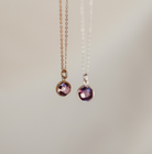 Personalised jewellery – handmade jewellery – KBN jewellery – Australian made jewellery – crystal pendant – birthstone drop necklace – birthstone pendant for necklace – crystal birthstone drop  – birthstone jewellery –green  stone pendant – dark purple  birthstone for necklace – June  birthstone pendant – June  birthstone drop