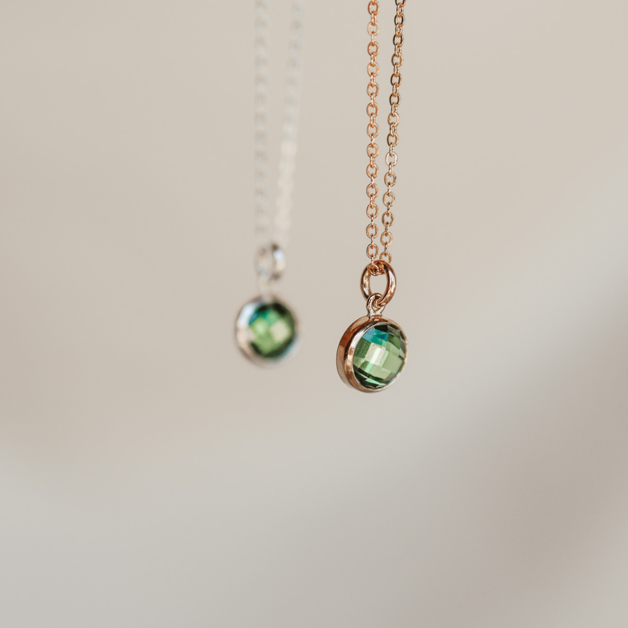 Personalised jewellery – handmade jewellery – KBN jewellery – Australian made jewellery – crystal pendant – birthstone drop necklace – birthstone pendant for necklace – crystal birthstone drop – birthstone jewellery –green stone pendant – dark green birthstone for necklace – May birthstone pendant – May birthstone drop