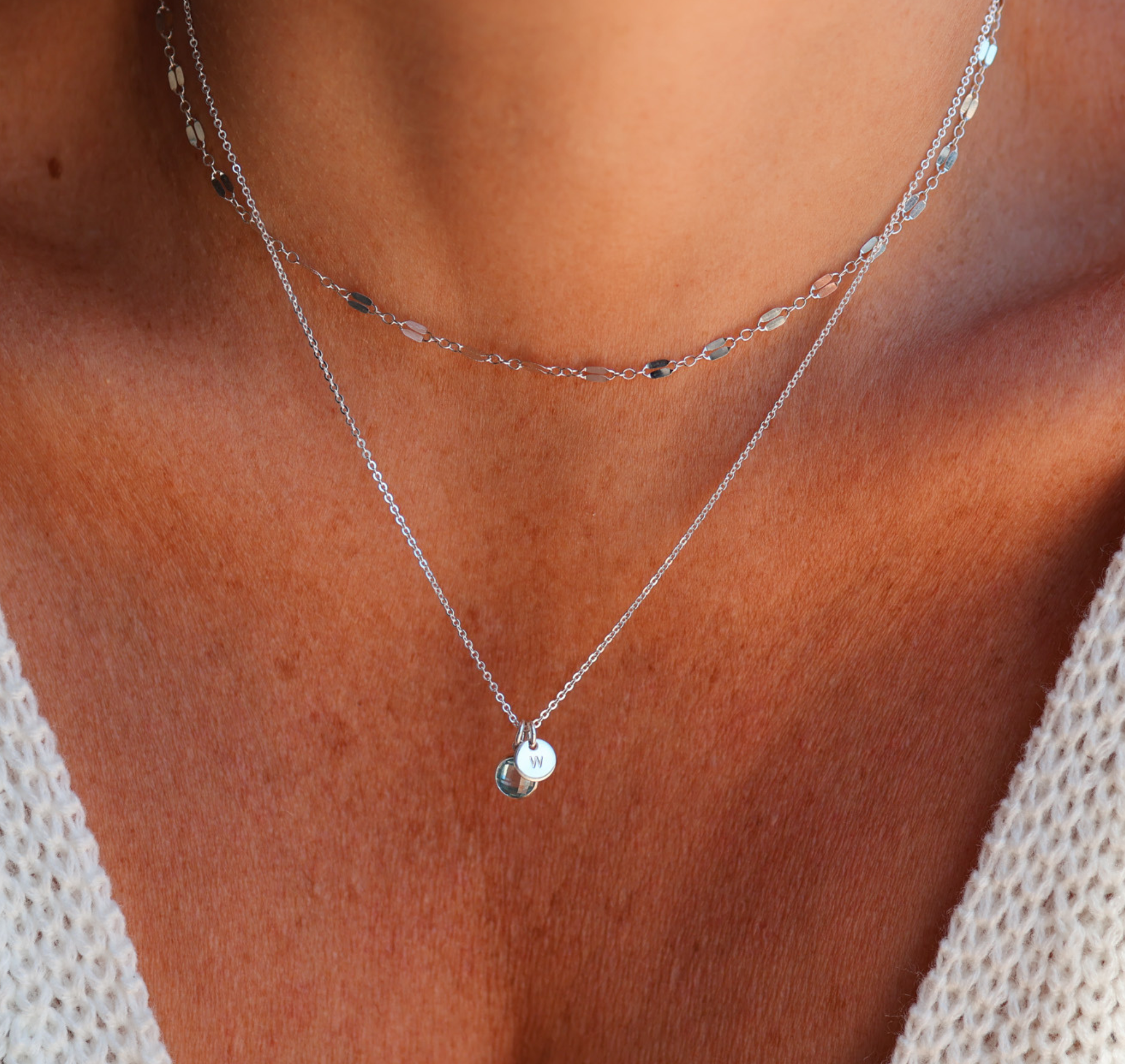 Personalised jewellery – handmade jewellery – KBN jewellery – Australian made jewellery – crystal necklace – birthstone drop necklace – birthstone pendant for necklace – crystal necklace – birthstone jewellery – light blue stone pendant – blue birthstone for necklace – December birthstone pendant – September birthstone drop