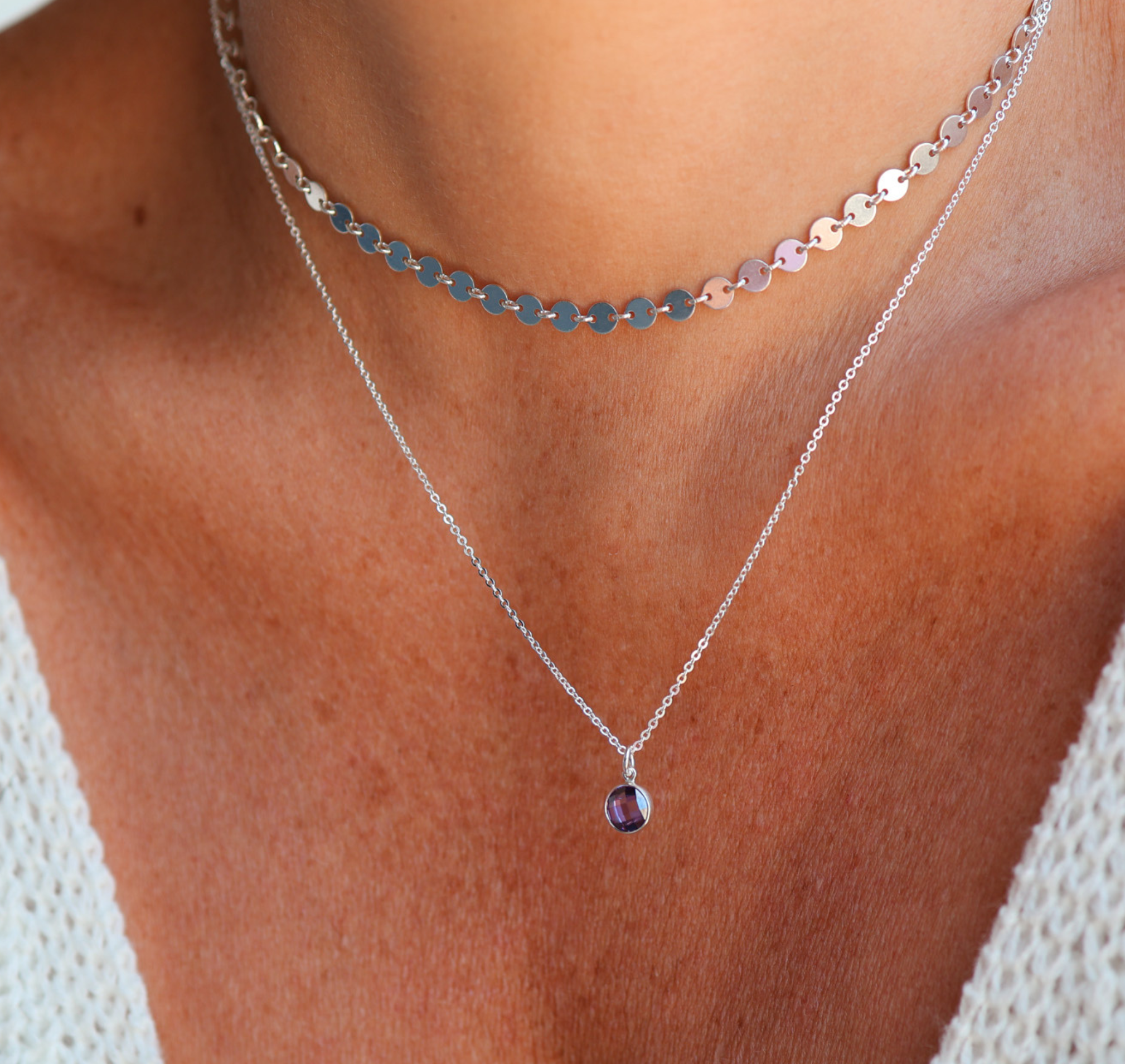 Personalised jewellery – handmade jewellery – KBN jewellery – Australian made jewellery – crystal pendant – birthstone drop necklace – birthstone pendant for necklace – crystal birthstone drop – birthstone jewellery –green stone pendant – dark purple birthstone for necklace – June birthstone pendant – June birthstone drop