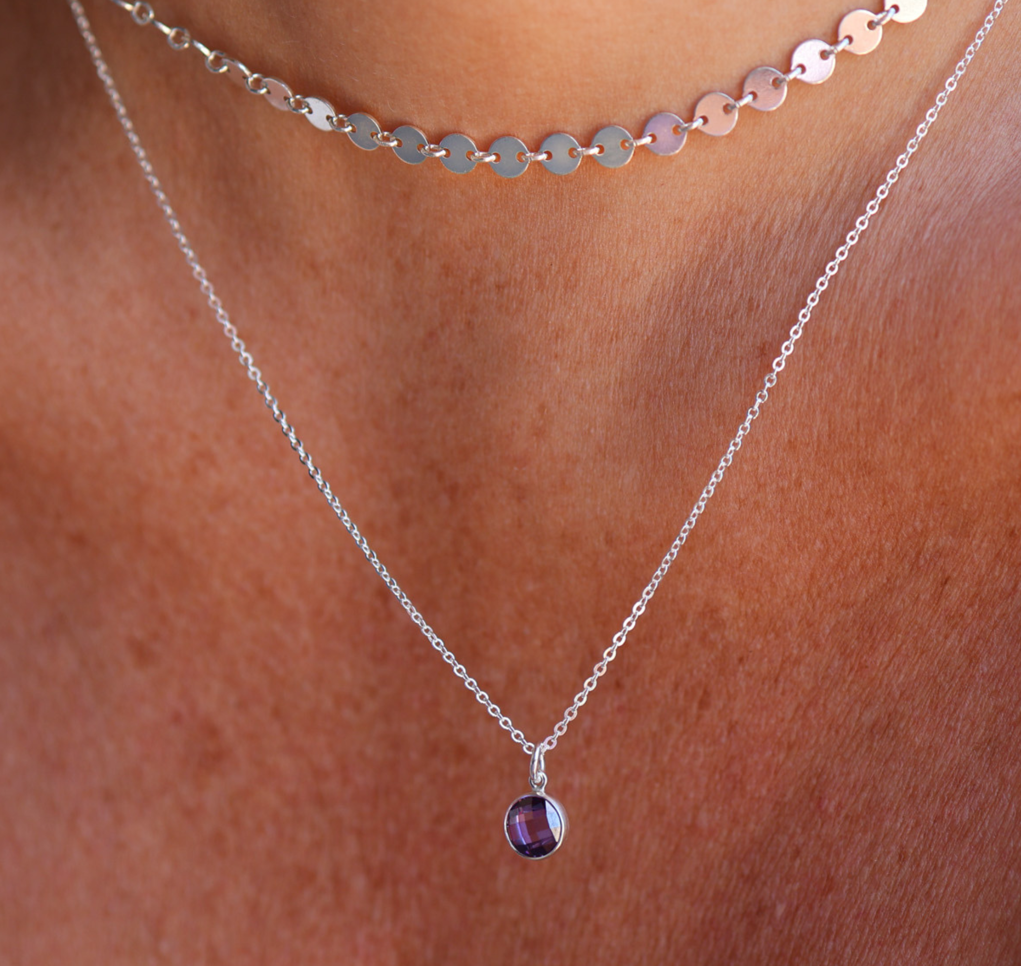Personalised jewellery – handmade jewellery – KBN jewellery – Australian made jewellery – crystal pendant – birthstone drop necklace – birthstone pendant for necklace – crystal birthstone drop – birthstone jewellery –green stone pendant – dark purple birthstone for necklace – June birthstone pendant – June birthstone drop