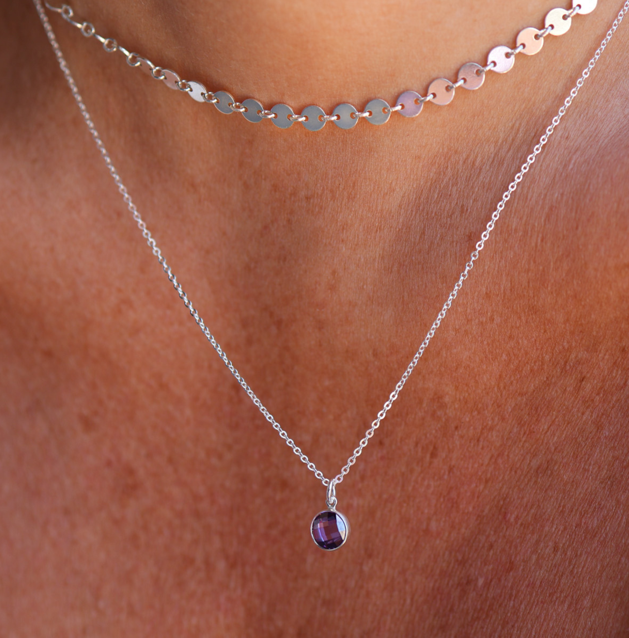 Personalised jewellery – handmade jewellery – KBN jewellery – Australian made jewellery – crystal pendant – birthstone drop necklace – birthstone pendant for necklace – crystal birthstone drop  – birthstone jewellery –green  stone pendant – dark purple  birthstone for necklace – June  birthstone pendant – June  birthstone drop