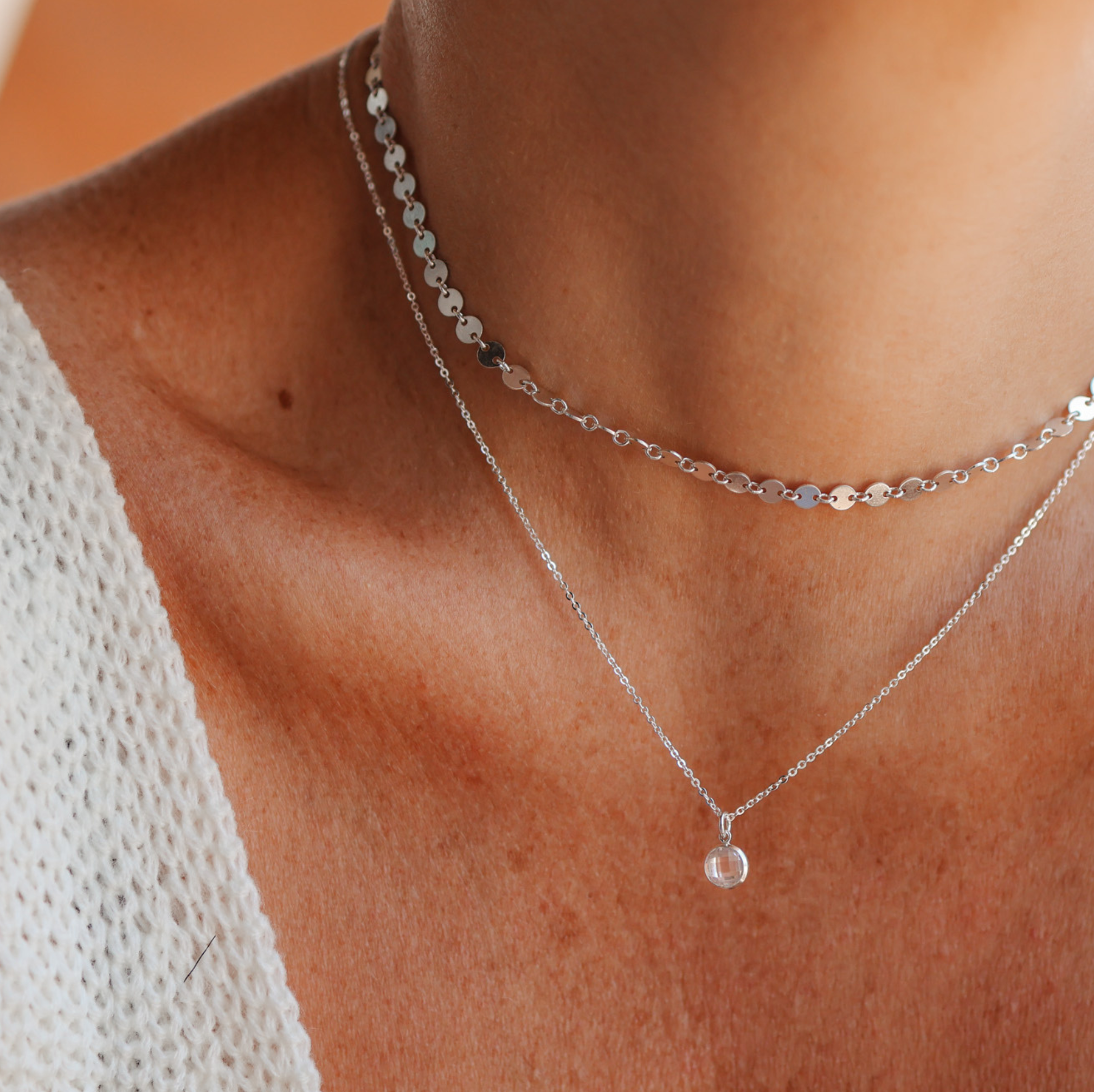 Personalised jewellery – handmade jewellery – KBN jewellery – Australian made jewellery – crystal pendant – birthstone drop necklace – birthstone pendant for necklace – crystal birthstone drop – birthstone jewellery – diamond stone pendant – clear birthstone for necklace – April birthstone pendant – April birthstone drop