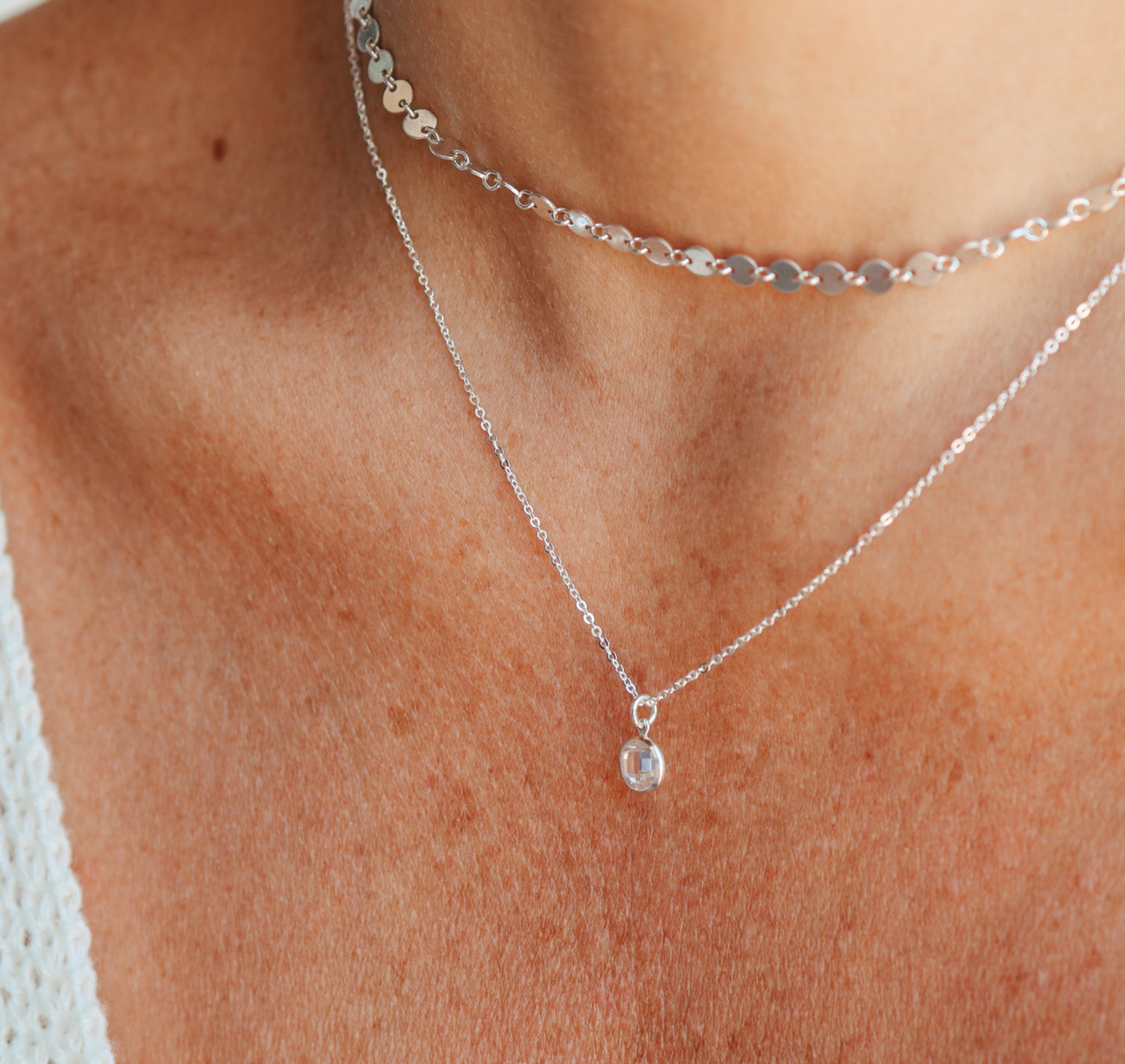 Personalised jewellery – handmade jewellery – KBN jewellery – Australian made jewellery – crystal pendant – birthstone drop necklace – birthstone pendant for necklace – crystal birthstone drop – birthstone jewellery – diamond stone pendant – clear birthstone for necklace – April birthstone pendant – April birthstone drop