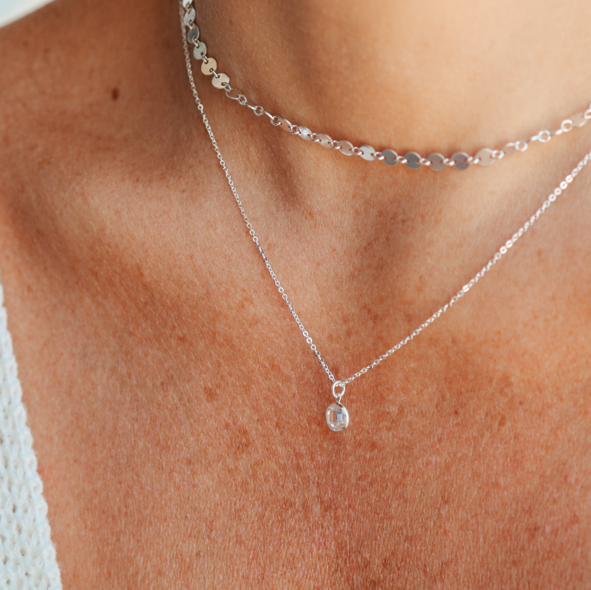 Personalised jewellery – handmade jewellery – KBN jewellery – Australian made jewellery – crystal pendant – birthstone drop necklace – birthstone pendant for necklace – crystal birthstone drop – birthstone jewellery – diamond stone pendant – clear birthstone for necklace – April birthstone pendant – April birthstone drop