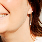 Personalised jewellery - KBN Jewellery - handmade jewellery – Personalised Jewellery gifts – Australian Made – gemstone necklace – blue lapis thread through earrings – green jade lapis thread through earrings – amethyst lapis thread through earrings – black obsidian lapis thread through earrings – peach aventurine lapis thread through earrings – white howlite lapis thread through earrings – gemstone stack lapis thread through earrings – thread through gemstone earrings