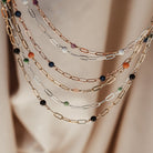 Personalised jewellery - KBN Jewellery - handmade jewellery – Personalised Jewellery gifts – Australian Made – gemstone necklace – blue lapis necklace – green jade necklace – amethyst necklace – black obsidian necklace – peach aventurine necklace – white howlite necklace – gemstone stack necklace