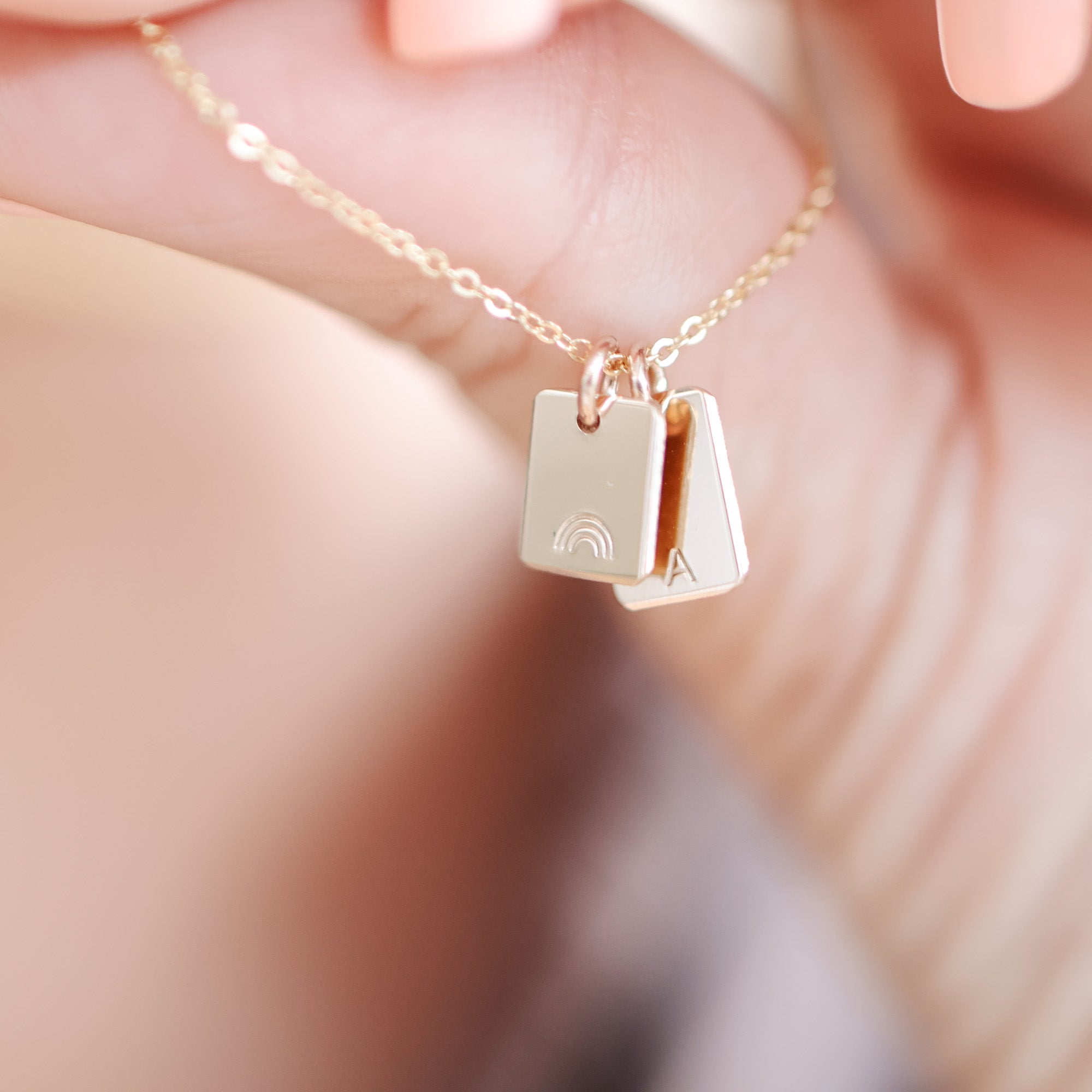 Personalised jewellery - KBN Jewellery - handmade jewellery – Personalised Jewellery gifts – personalised necklace – symbol necklace – simple necklace – dainty necklace – tag necklace – small pendant necklace – initial necklace – dainty pendants