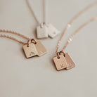 Personalised jewellery - KBN Jewellery - handmade jewellery – Personalised Jewellery gifts – personalised necklace – symbol necklace – simple necklace – dainty necklace – tag necklace – small pendant necklace – initial necklace – dainty pendants