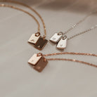 Personalised jewellery - KBN Jewellery - handmade jewellery – Personalised Jewellery gifts – personalised necklace – symbol necklace – simple necklace – dainty necklace – tag necklace – small pendant necklace – initial necklace – dainty pendants