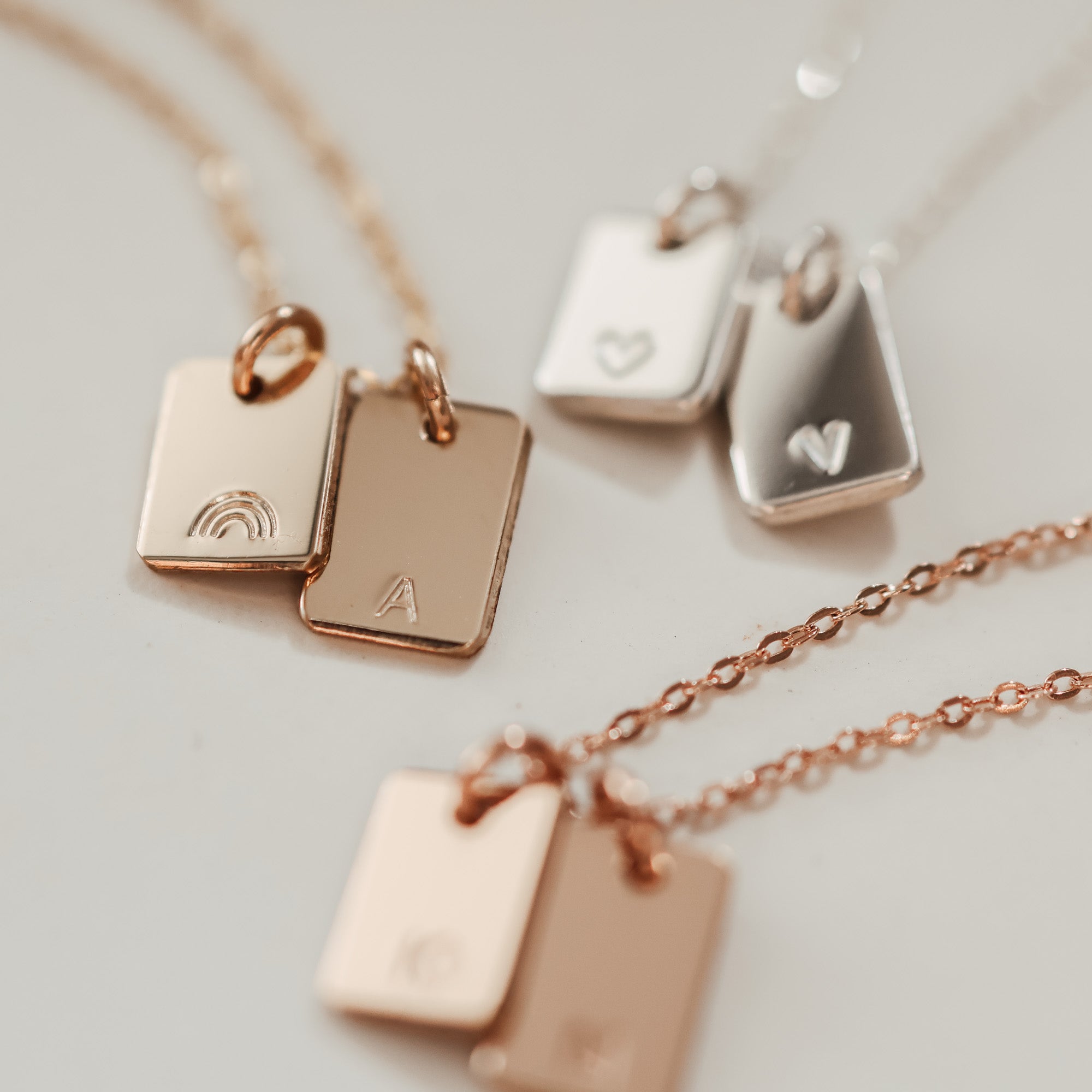 Personalised jewellery - KBN Jewellery - handmade jewellery – Personalised Jewellery gifts – personalised necklace – symbol necklace – simple necklace – dainty necklace – tag necklace – small pendant necklace – initial necklace – dainty pendants