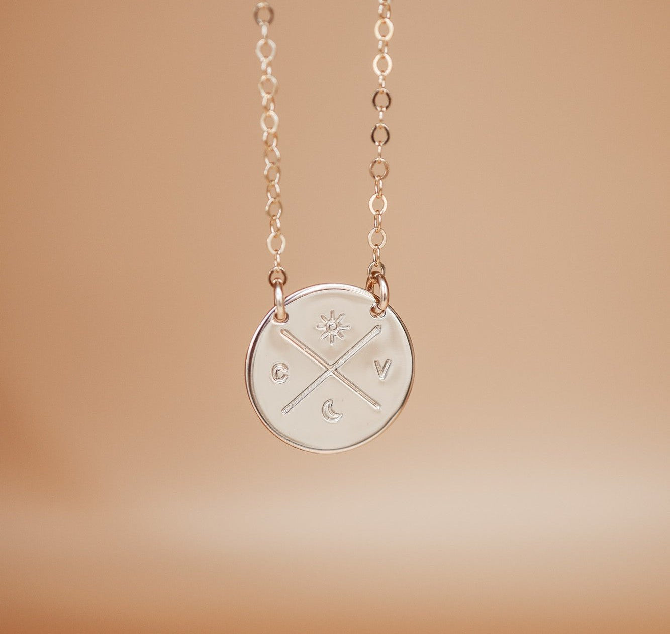 Personalised jewellery - KBN Jewellery - handmade jewellery - cross my heart - initial necklace - symbol necklace – custom initial necklace – children initials - Cross my heart necklace