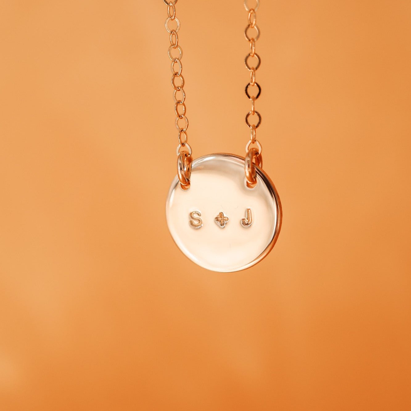 You + Me Medium Pendant Necklace - KBN Jewellery - personalised necklace - initial necklace - personalised gift - children's initial necklace - gift ideas for mum - personalised mothers day orders