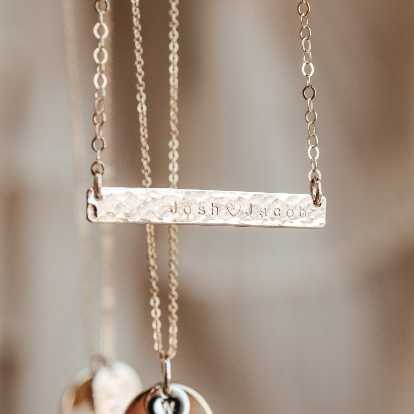 Personalised jewellery - KBN Jewellery - handmade jewellery – Personalised Jewellery gifts – Dainty jewellery- bar necklace – dainty bar necklace – personalised date necklace – roman numerals necklace – name bar necklace – words of affirmation necklace