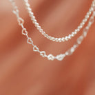 Personalised jewellery - KBN Jewellery - handmade jewellery β Personalised Jewellery gifts β Dainty jewellery β layering necklace β linked chain β unique chain β layering β Australia made β KBN Jewellery β Most popular necklace β trendy necklace β heart link chain β small heart chain