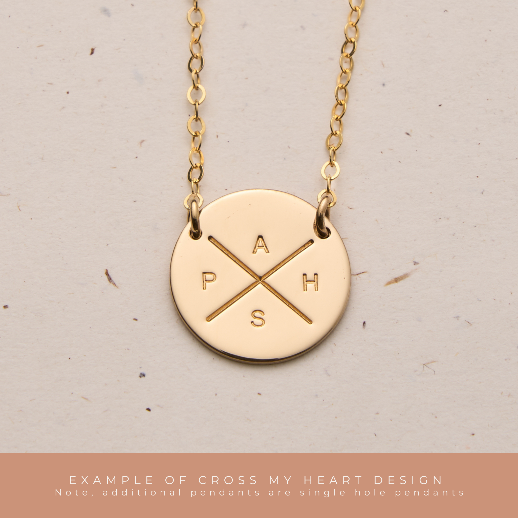 Personalised jewellery - KBN Jewellery - handmade jewellery – Personalised Jewellery gifts – Dainty jewellery – add on pendant – additional pendant – mix and match pendants – large pendant – new pendant – pendant that I can add to my necklace