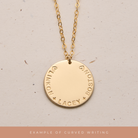 Personalised jewellery - KBN Jewellery - handmade jewellery – Personalised Jewellery gifts – Dainty jewellery – add on pendant – additional pendant – mix and match pendants – additional short  pendant – additional extra large pendant – new pendant – pendant that I can add to my necklace – plain pendant