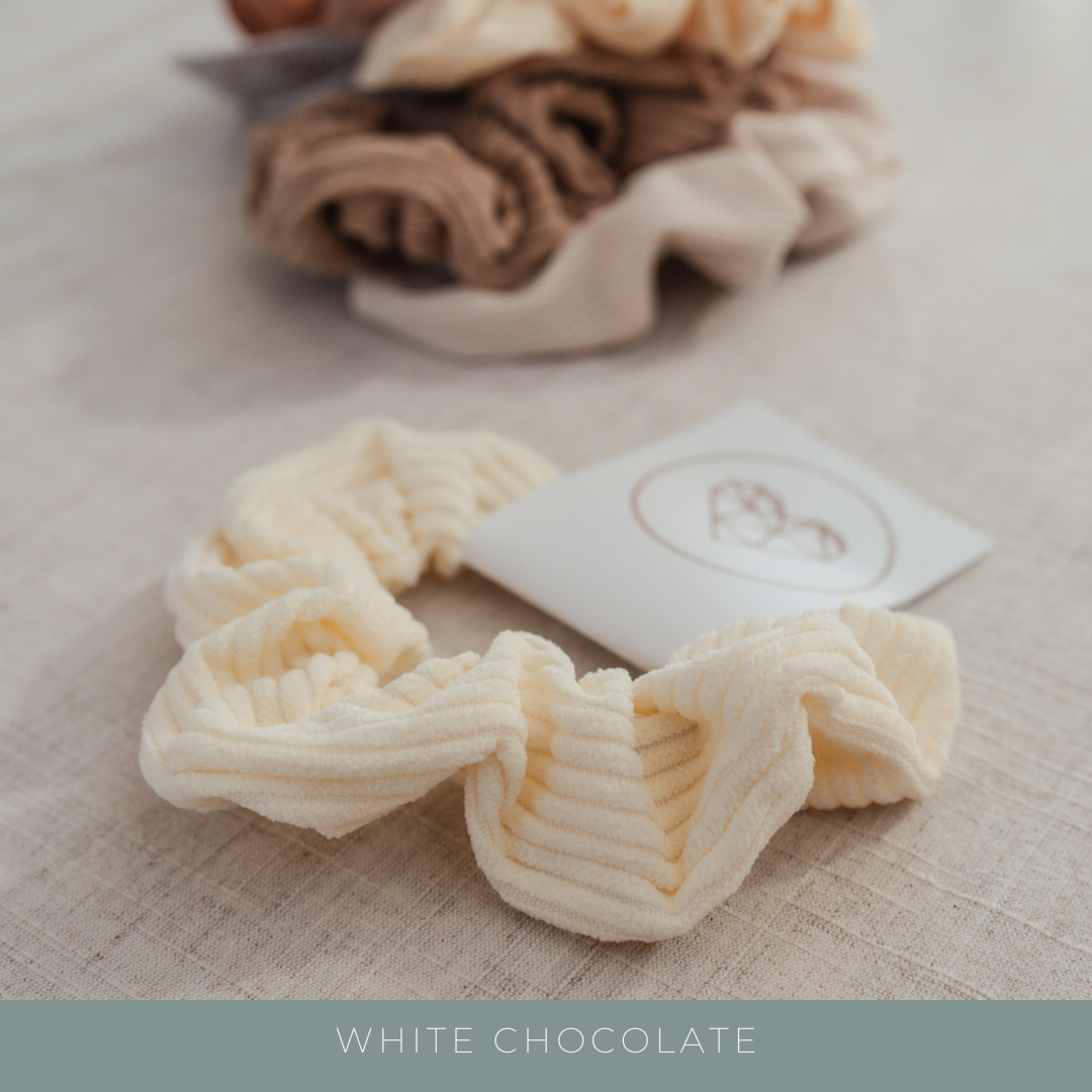 Personalised jewellery - KBN Jewellery - handmade jewellery β custom jewellery gifts β scrunchies β pink scrunchies -  tan scrunchies β burnt orange scrunchies