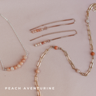 Personalised jewellery - KBN Jewellery - handmade jewellery – Personalised Jewellery gifts – Australian Made – gemstone necklace – blue lapis thread through earrings – green jade lapis thread through earrings – amethyst lapis thread through earrings – black obsidian lapis thread through earrings – peach aventurine lapis thread through earrings – white howlite lapis thread through earrings – gemstone stack lapis thread through earrings – thread through gemstone earrings