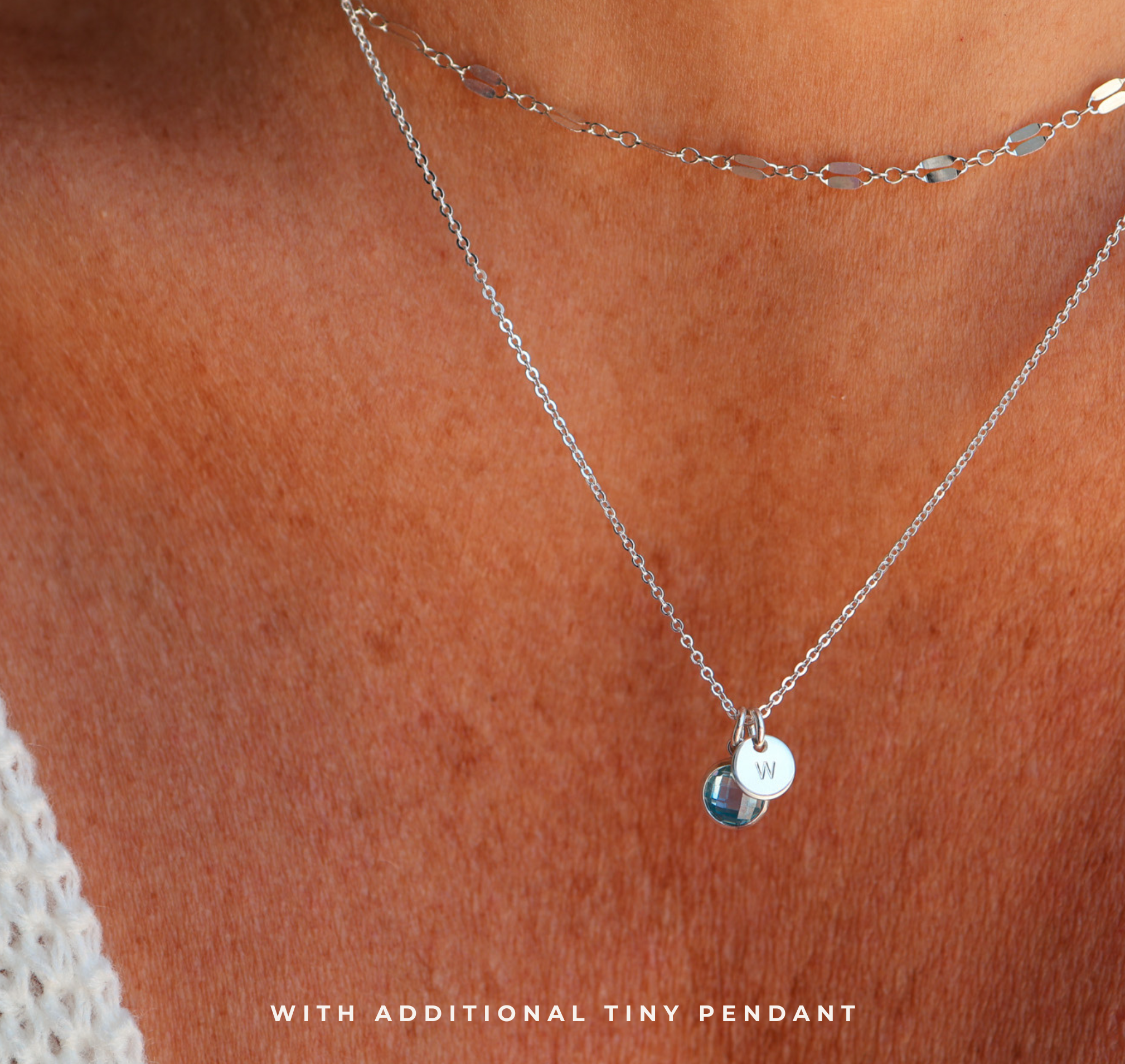 Personalised jewellery – handmade jewellery – KBN jewellery – Australian made jewellery – crystal pendant – birthstone drop necklace – birthstone pendant for necklace – crystal birthstone drop – birthstone jewellery – diamond stone pendant – clear birthstone for necklace – April birthstone pendant – April birthstone drop