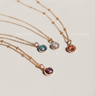 Personalised jewellery – handmade jewellery – KBN jewellery – Australian made jewellery – crystal pendant – birthstone drop necklace – birthstone pendant for necklace – crystal birthstone drop  – birthstone jewellery –green  stone pendant – dark purple  birthstone for necklace – June  birthstone pendant – June  birthstone drop