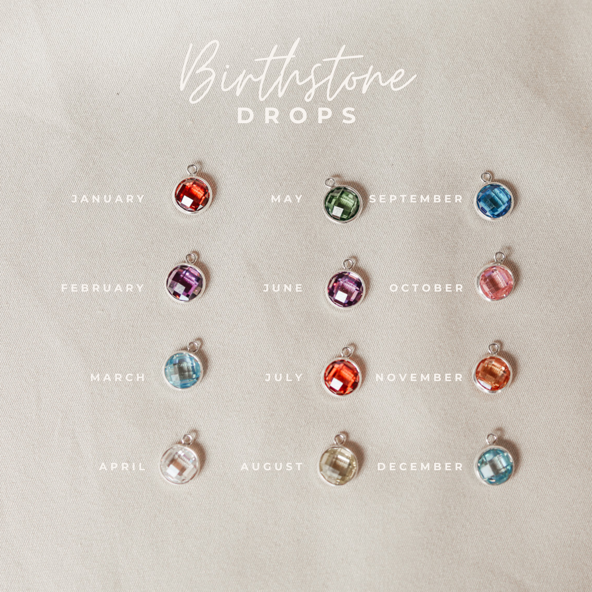 Personalised jewellery – handmade jewellery – KBN jewellery – Australian made jewellery – crystal pendant – birthstone drop necklace – birthstone pendant for necklace – crystal birthstone drop – birthstone jewellery – green stone pendant – light green birthstone for necklace – August birthstone pendant – August birthstone drop