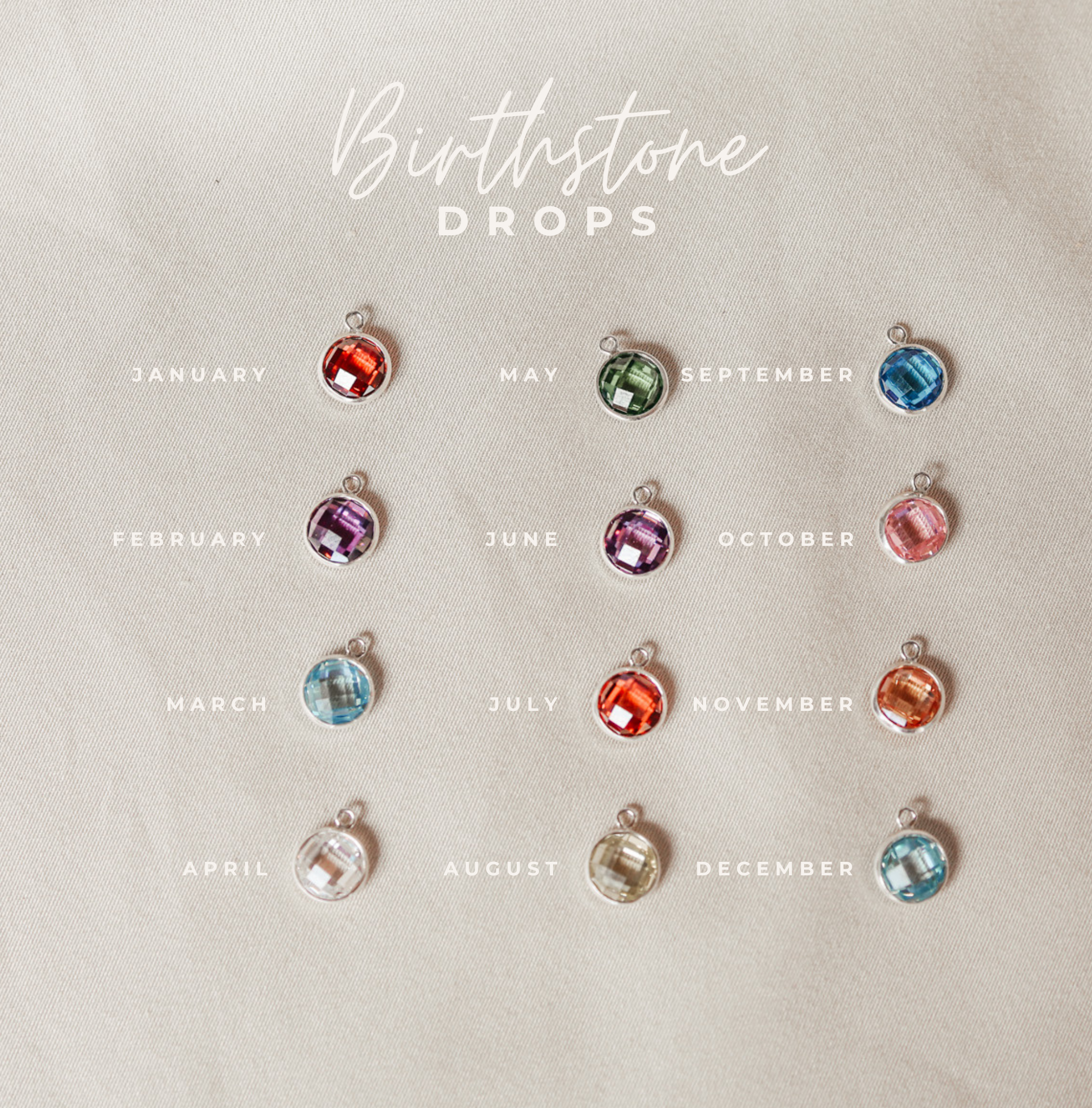 Personalised jewellery – handmade jewellery – KBN jewellery – Australian made jewellery – crystal pendant – birthstone drop necklace – birthstone pendant for necklace – crystal birthstone drop  – birthstone jewellery –green  stone pendant – dark purple  birthstone for necklace – June  birthstone pendant – June  birthstone drop