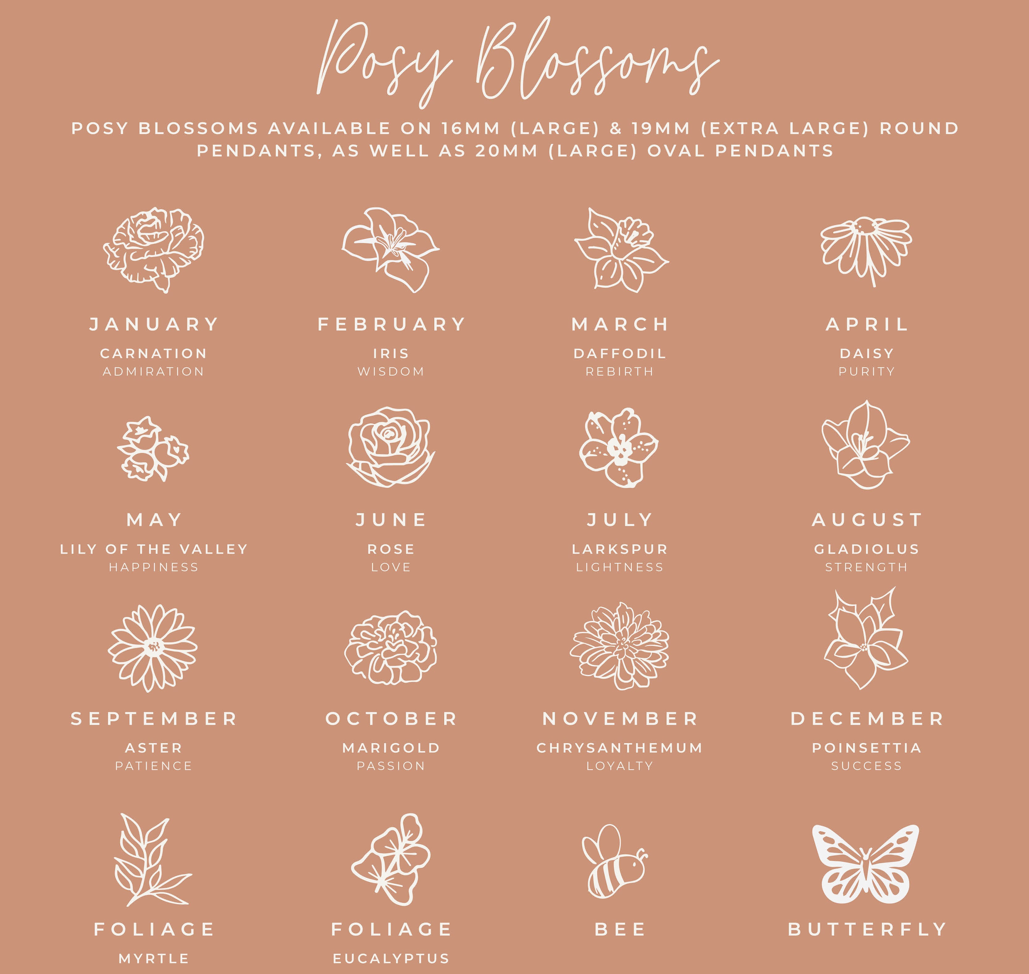 Personalised jewellery - KBN Jewellery - handmade jewellery – Personalised Jewellery gifts – Dainty jewellery- Dainty earrings – personalised stud earrings – flower stamped earrings – family flowers – kids birth flowers – birth flower necklace – personalised flower stamped earrings – handmade earring studs – Australian made