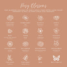 Personalised jewellery - KBN Jewellery - handmade jewellery – Personalised Jewellery gifts – Dainty jewellery- Dainty earrings – personalised stud earrings  – flower stamped earrings  – family flowers – kids birth flowers – birth flower necklace – personalised flower stamped earrings – handmade earring studs – Australian made