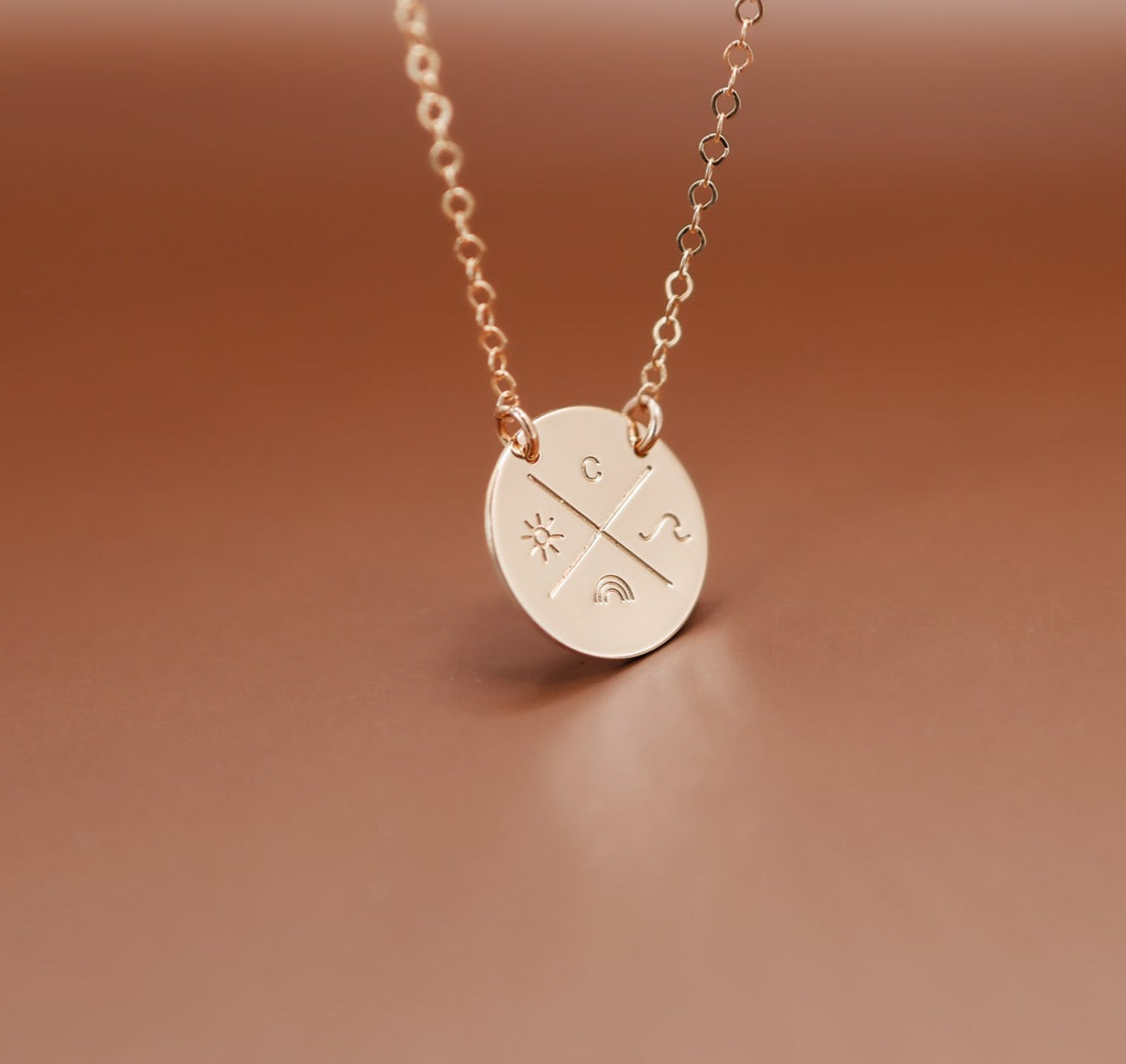 Personalised jewellery - KBN Jewellery - handmade jewellery - cross my heart - initial necklace - symbol necklace – custom initial necklace – children initials