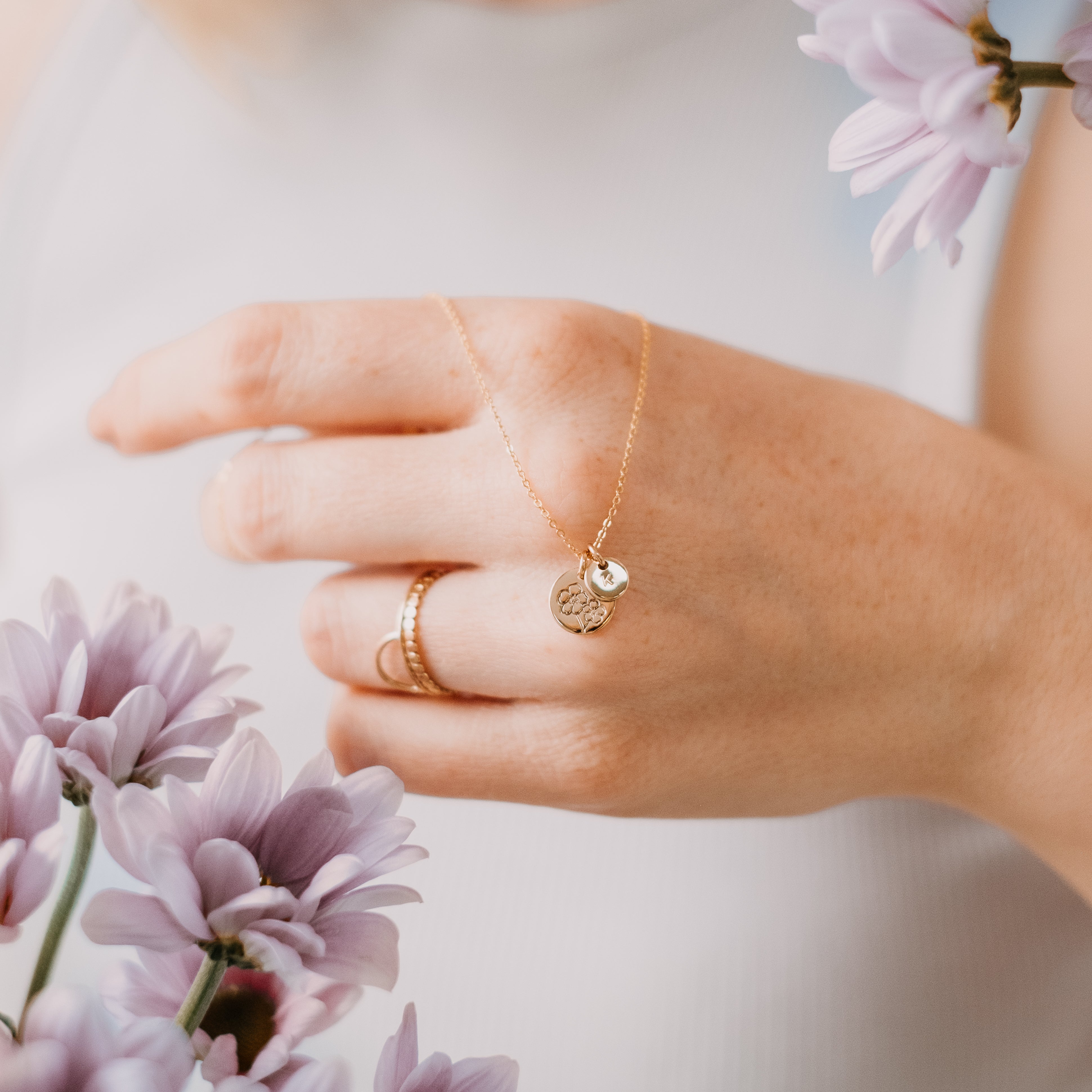 Personalised jewellery - KBN Jewellery - handmade jewellery – Personalised Jewellery gifts – Dainty jewellery – Australia made jewellery – forget me not flower – jewellery to remember passed away people – loss of a loved one necklace – jewellery to remember a loved one – necklace to remember a loved one