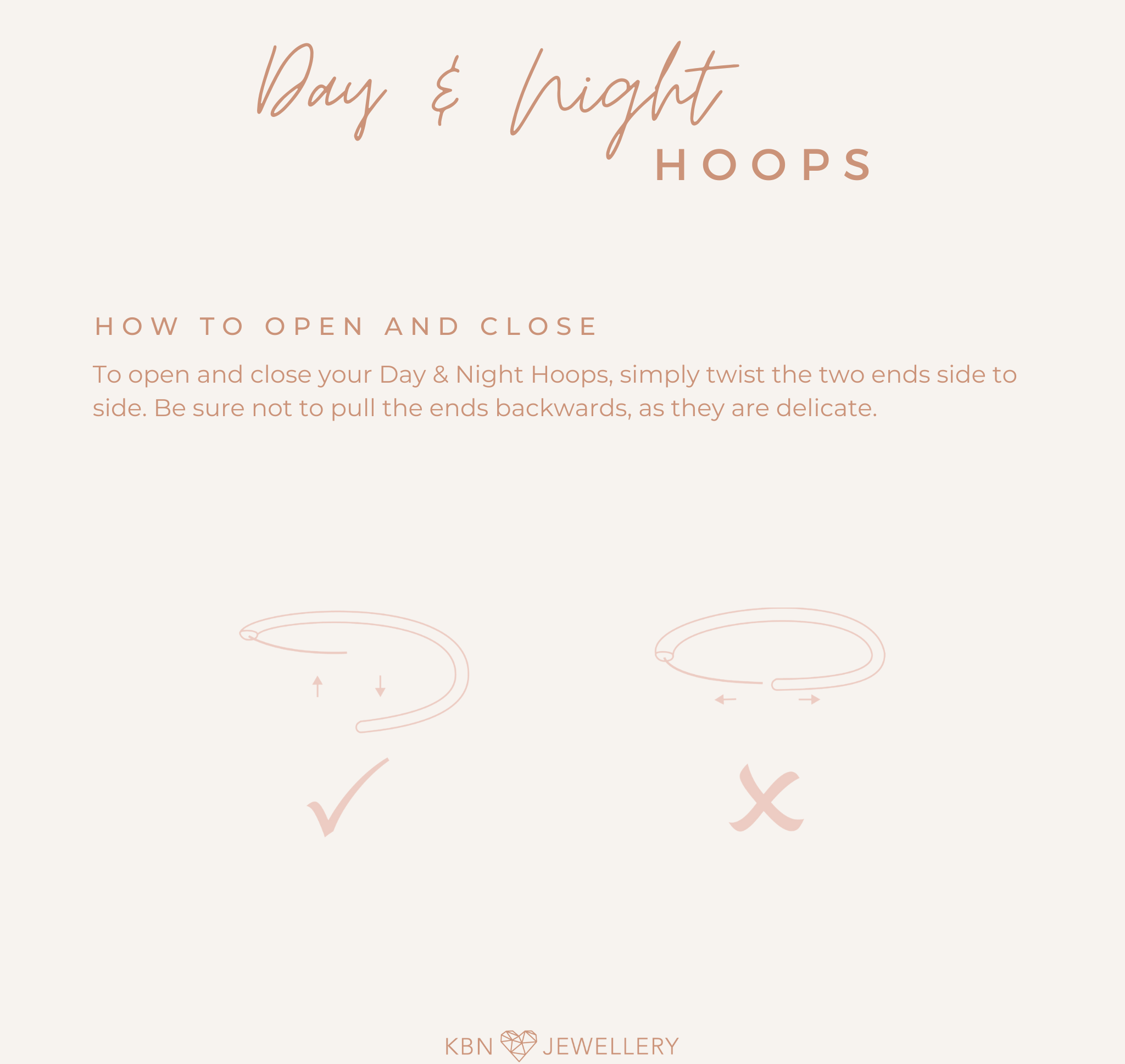 Personalised jewellery - KBN Jewellery - handmade jewellery – Personalised Jewellery gifts – dainty earrings – hoops earrings – sleepers – pendant earrings – everyday earrings - how to open hoops