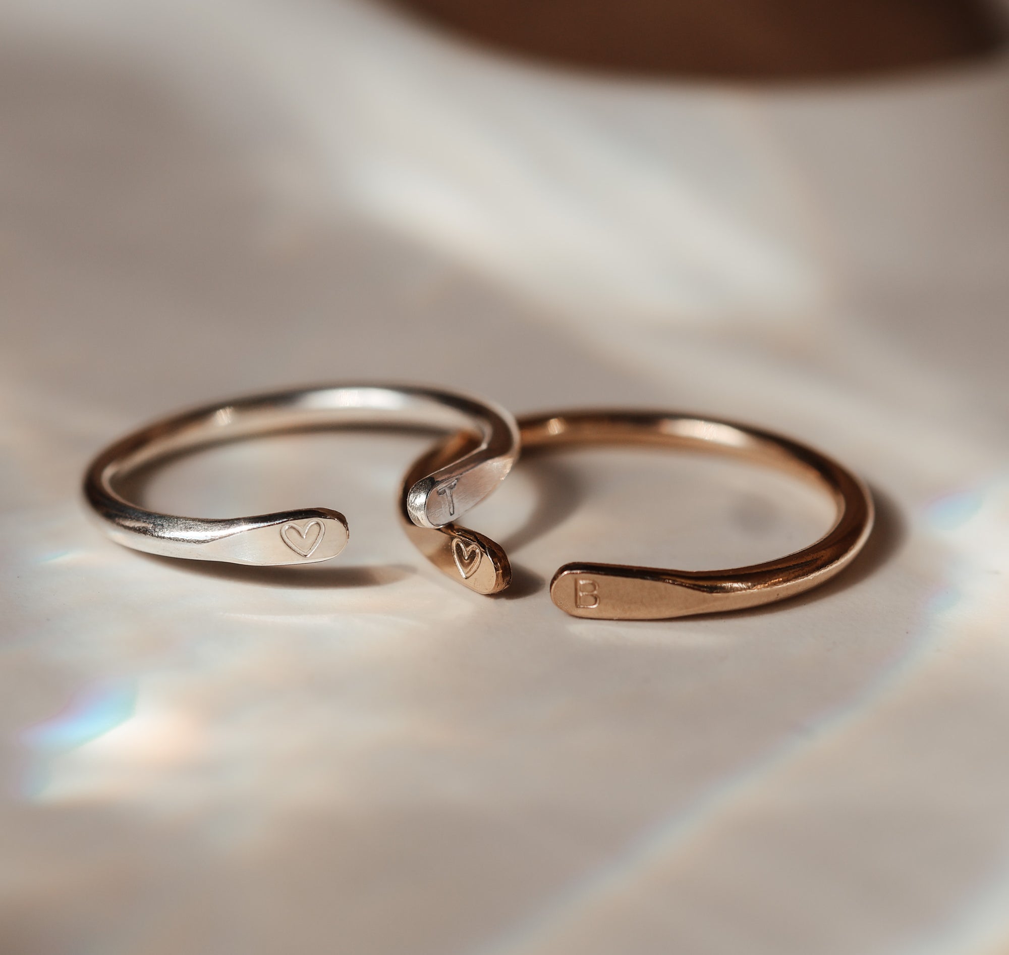 Ever Ring - Personalised jewellery - KBN Jewellery - handmade jewellery – initial ring – symbol ring – Jewellery Gifts