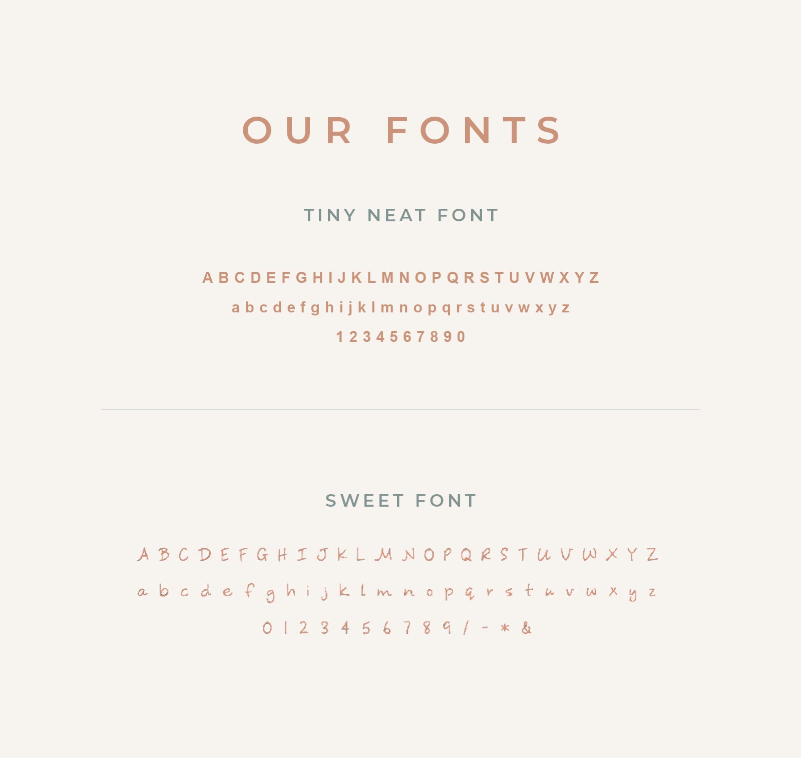 Personalised jewellery - KBN Jewellery - handmade jewellery – font selection – script font – tiny font – tiny neat font necklace – sweet font necklace