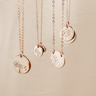 Personalised jewellery - KBN Jewellery - handmade jewellery – Personalised Jewellery gifts – Dainty jewellery – Australia made jewellery – forget me not flower – jewellery to remember passed away people – loss of a loved one necklace – jewellery to remember a loved one – necklace to remember a loved one – large pendant necklace – jewellery to remember passed away – remembrance necklace – double holed necklace