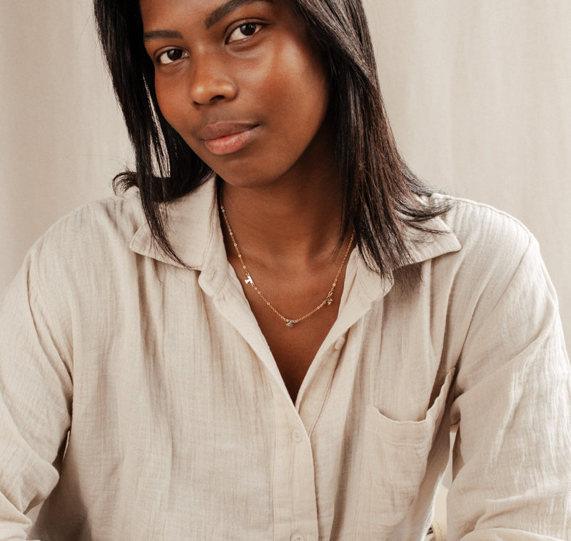 Personalised jewellery - KBN Jewellery - handmade jewellery – Personalised Jewellery gifts – Dainty jewellery- Dainty necklace - initial necklace – family initial necklace