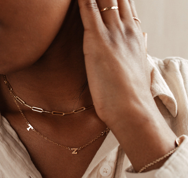 Personalised jewellery - KBN Jewellery - handmade jewellery – Personalised Jewellery gifts – Dainty jewellery- Dainty necklace - initial necklace – family initial necklace