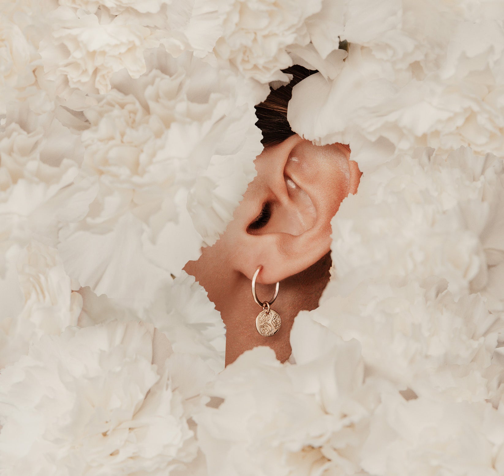 Personalised jewellery - KBN Jewellery - handmade jewellery – Personalised Jewellery gifts – personalised earrings – symbol earrings – simple hoops – kid friendly earrings – personalised hoop earrings – flower earrings – birth flower jewellery – dainty earrings