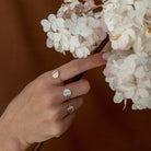 Personalised jewellery - KBN Jewellery - handmade jewellery – Personalised Jewellery gifts – Dainty jewellery- Dainty ring – flower stamped ring – family flowers – kids birth flowers – birth flower ring – personalised flower stamped ring – dainty ring – pendant ring – personalised ring